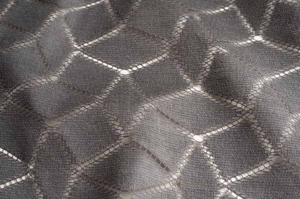 Lakástextil | Csipke szövet | MYB Textiles | Geometric Charcoal