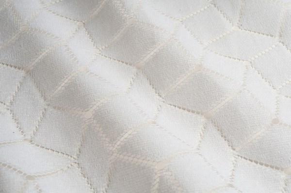 Lakástextil | Csipke szövet | MYB Textiles | Geometric White